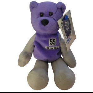 1999 Kings Limited Treasures Pro Bear Plush Beanie‎ Authentic Official NBA,#55